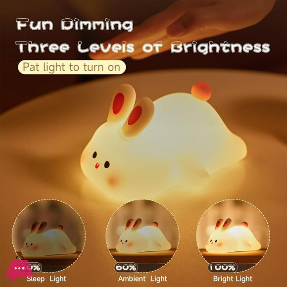 Adorable Bunny Night Light – Soft, Safe & Soothing Glow